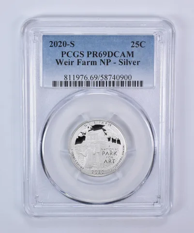 2020-S Washington Quarter ATB Silver Weir Farm PR69 DCAM PCGS