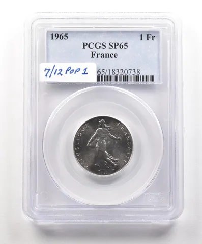 1965 France 1 Franc SP65 PCGS *4876