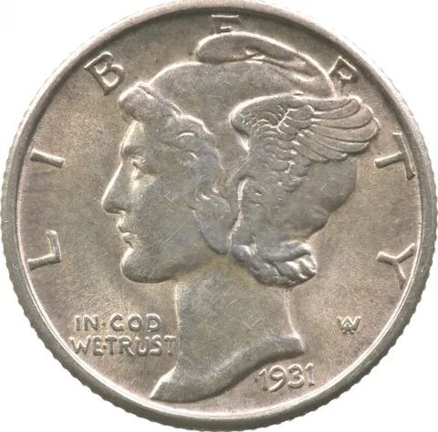 1931-S Mercury Dime *2945