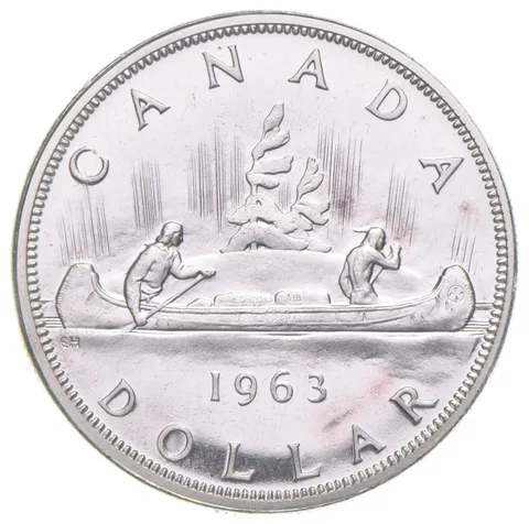 1963 Canada 80% Silver Canadian Silver Dollar