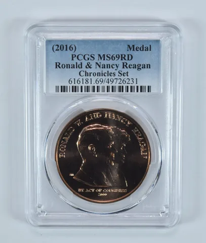 (2016) Bronze Medal Ronald & Nancy Reagan Chronicles Set MS69 RD PCGS