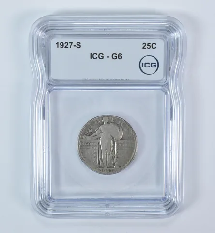 1927-S Standing Liberty Quarter G6 ICG