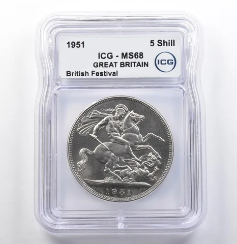 1951 Great Britain 5 Shilling British Festival MS68 ICG a9902