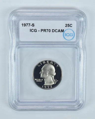 1977-S Washington Quarter PR70 DCAM ICG