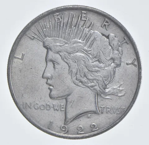 Better - 1922 Peace Silver Dollar - 90% US Coin *655