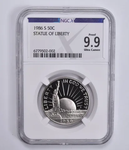 1986-S Statue of Liberty Commemorative Half Dollar Proof 9.9 UCam NGC NGCX