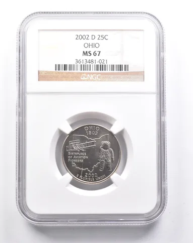 MS67 2002-D Washington State Quarter Ohio NGC *6311
