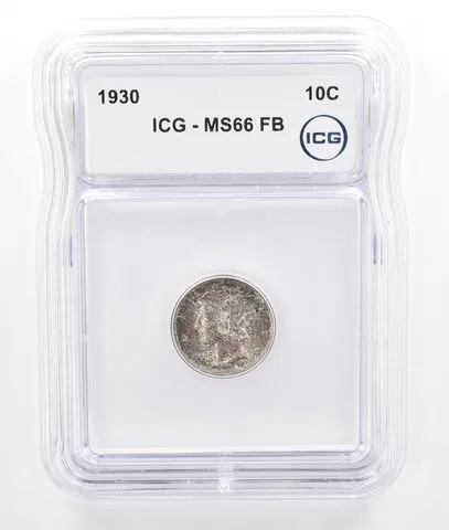1930 Mercury Dime MS66 FB ICG Beautiful Tone *7215