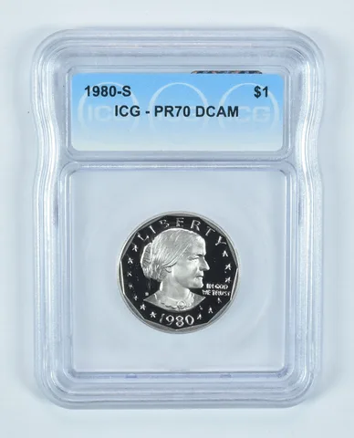 1980-S Susan B Anthony $1 PR70 DCAM ICG