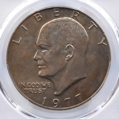 1977 Eisenhower $1 MS65 PCGS Beautiful Tone *2386