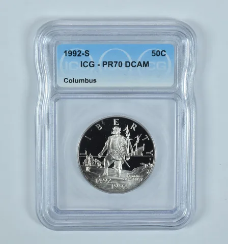 1992-S Columbus Commemorative Half Dollar PR70 DCAM ICG