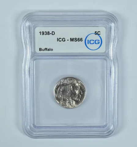 1938-D Indian Head Buffalo Nickel MS66 ICG