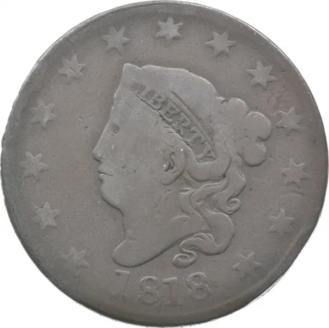 1818 Liberty Matron Head Large Cent a5224