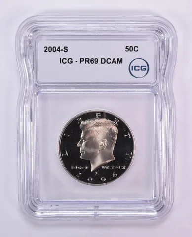 2004-S Kennedy Half Dollar PR69 DCAM ICG