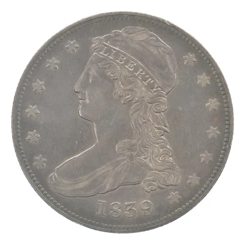 1839 Capped Bust Half Dollar Beautiful Tone *0342