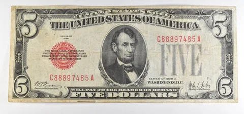 1928 A $5 Legal Tender Note Red Seal *6097
