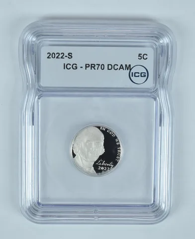 2022-S Jefferson Nickel PR70 DCAM ICG