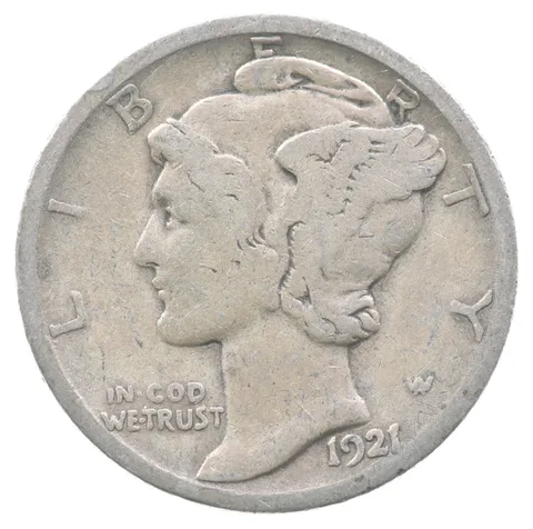 1921-D Mercury Dime *0908