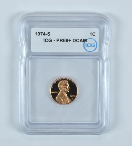 1974-S Lincoln Memorial Cent PR69+ DCAM ICG