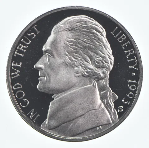 1993-S Jefferson Nickel Proof
