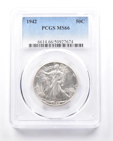1942 Walking Liberty Half Dollar MS66 PCGS *7312