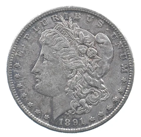 Better 1891-S Morgan Silver Dollar - 90% US Coin - Nice Coin *426