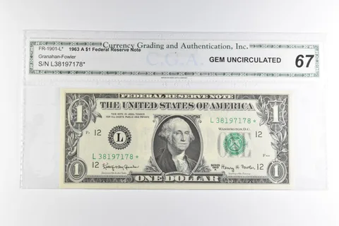 $1 1963-A San Francisco, CA FRN FR-1901-L* Star Note *8236