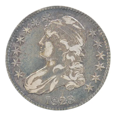 1828 Capped Bust Half Dollar Beautiful Tone *0343