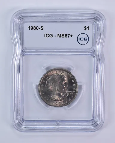 1980-S Susan B Anthony $1 MS67+ ICG