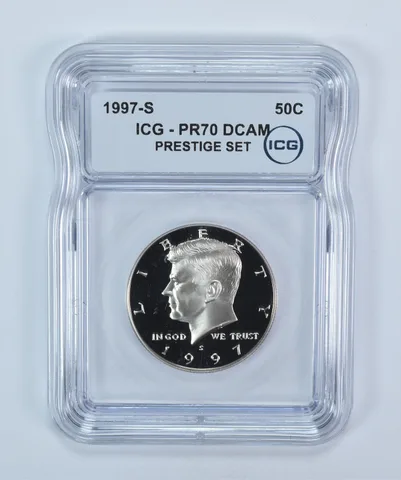 1997-S Kennedy Half Dollar Prestige Set PR70 DCAM ICG