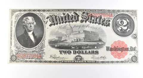 1917 $2 Legal Tender Large Note Red Seal *2671