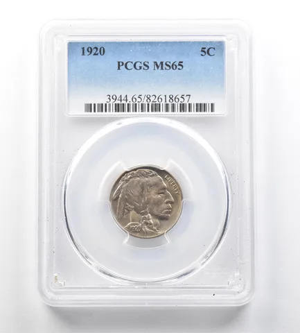 1920 Indian Head Buffalo Nickel MS65 PCGS *3498