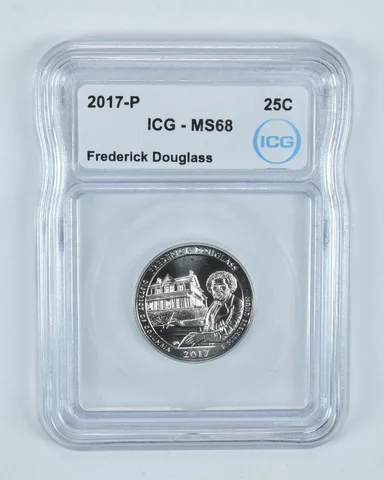 2017-P Washington Quarter ATB Frederick Douglass MS68 ICG