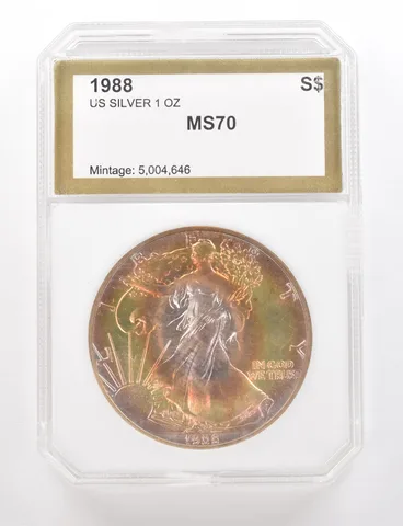 1988 American Silver Eagle Beautiful Tone *3351