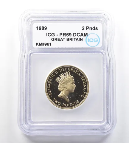 1989 Great Britain 2 Pounds Claim Of Right KM#961 PR69 DCAM ICG *7627