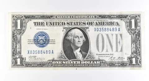 1928 A $1 Silver Certificate Blue Seal Fr#1601 a0483