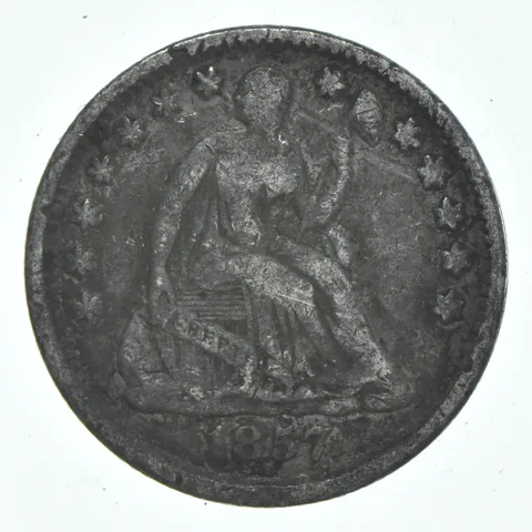 1857 Seated Liberty Half Dime *6178