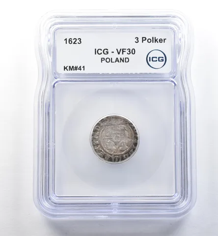 1623 Poland 3 Polker KM#41 VF30 ICG *2575