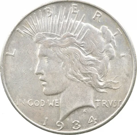 1934-D Peace Silver Dollar a8107