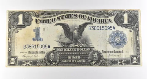 1899 $1 Silver Certificate Large Note Blue Seal *2857