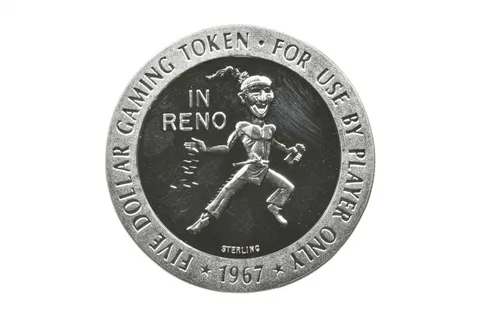 1967 Franklin Mint Gaming Token Cal-Neva Club Sterling Silver 40.8 Grams