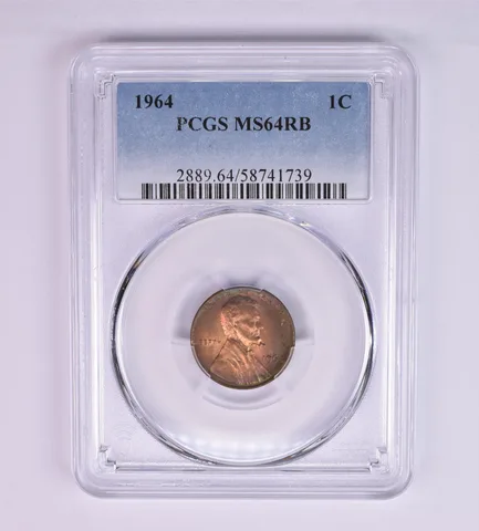1964 Lincoln Memorial Cent MS64 RB PCGS Beautiful Tone *1222