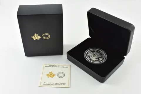2020 Canada 30 Dollar Silver Manitoba 150: United In Celebration W/ OGP a1621