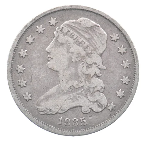 1835 Capped Bust Quarter a8656