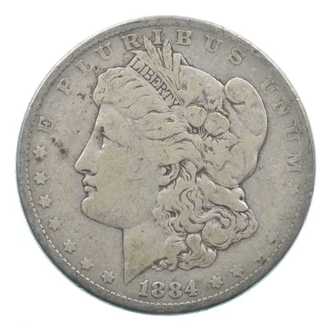 Early - 1884 Morgan Silver Dollar - 90% US Coin *985