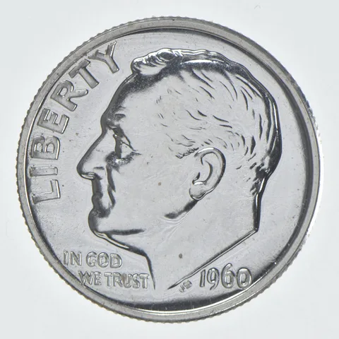 1960 Roosevelt Dime Proof 90% Silver
