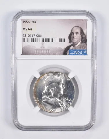 MS64 1956 Franklin Half Dollar FS-401 Bugs Bunny NGC *2219