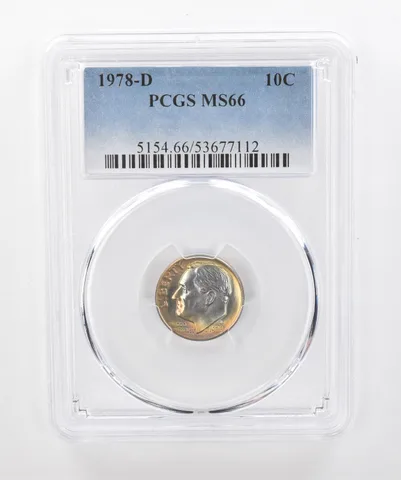 1978-D Roosevelt Dime MS66 PCGS Beautiful Tone a1301