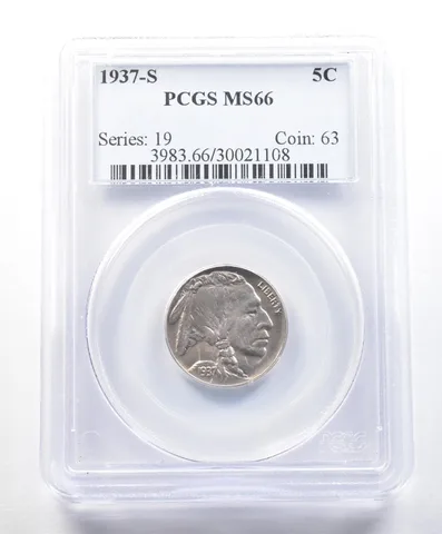 1937-S Indian Head Buffalo Nickel MS66 PCGS *9065