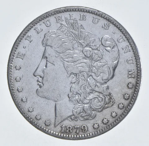 Better 1879 Morgan Silver Dollar - 90% US Coin - Nice Coin *389